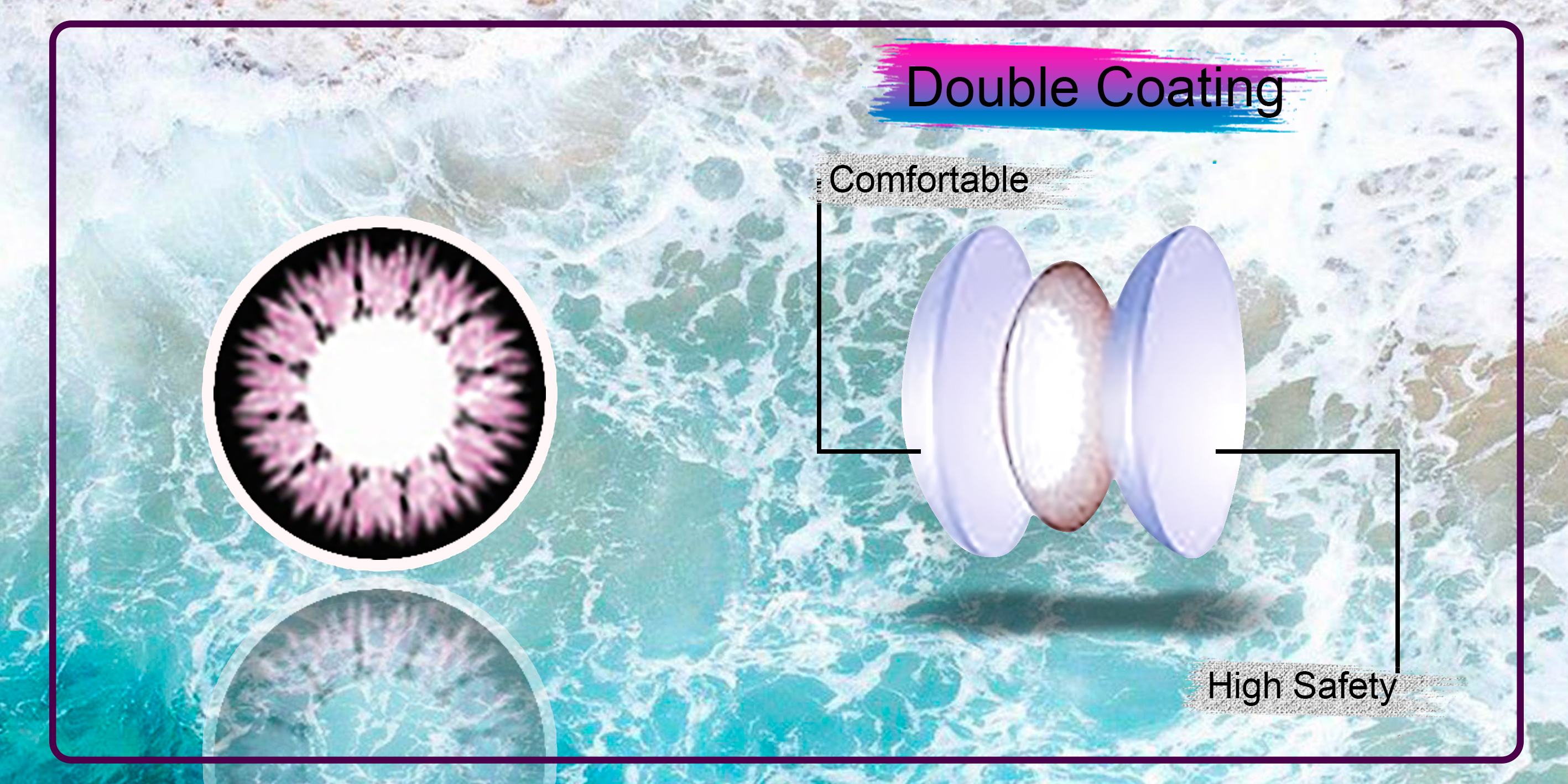 kính áp tròng pc violet màu phổ thông nhất